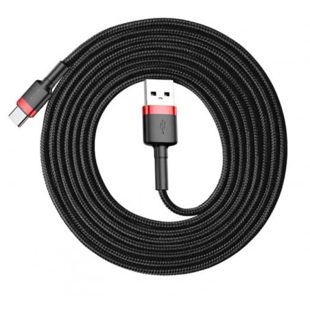 Baseus CATKLF-U91 câble USB 3 m USB 2.0 USB A USB C Noir, Rouge