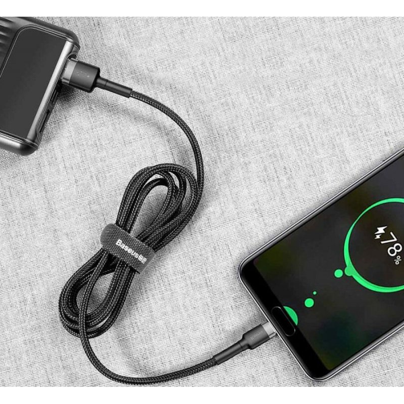 Baseus Cafule câble USB 0,5 m USB 2.0 USB A USB C Noir