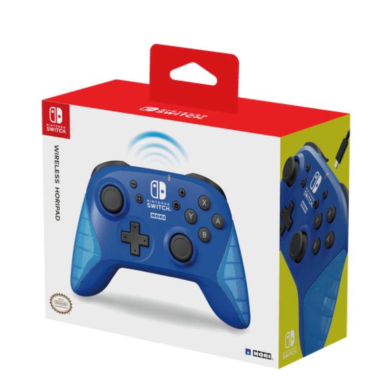 Hori NSW-174U accessoire de jeux vidéo Noir, Bleu Bluetooth Manette de jeu Analogique Nintendo Switch
