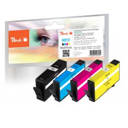 Peach PI300-970 cartouche d'encre 4 pièce(s) Compatible Rendement standard Noir, Cyan, Magenta, Jaune
