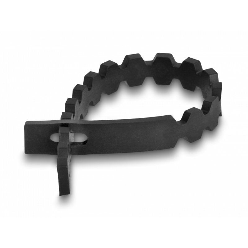 DeLOCK Kabelbinder flex.wiederverwend bk  20 Stück