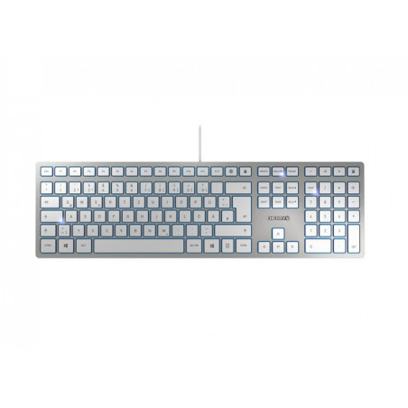 CHERRY KC 6000 SLIM keyboard USB QWERTZ German Silver