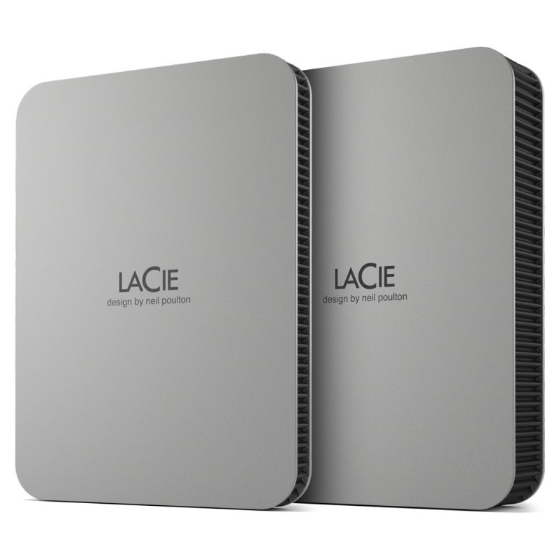 LACIE MOBILE DRIVE 5 TB USB 3.1 USB TYPE C MOON SILVER W/RESCUE
