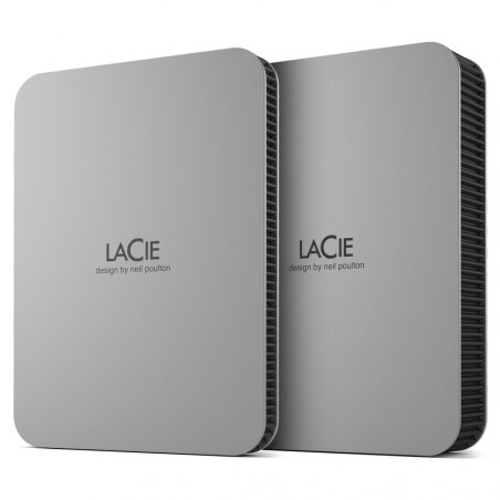 LACIE MOBILE DRIVE 5 TB USB 3.1 USB TYPE C MOON SILVER W/RESCUE