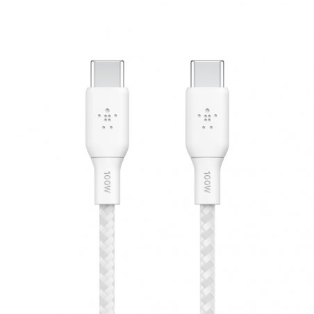 Belkin BOOST CHARGE câble USB 2 m USB 2.0 USB C Blanc