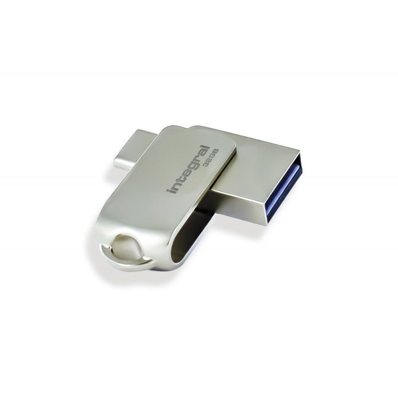 32GB CLE USB3.0 360-C DUAL TYPE-C METAL