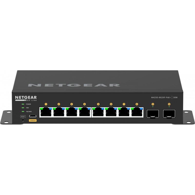 NETGEAR 10PT M4250-8G2XF-POE+ Switch
