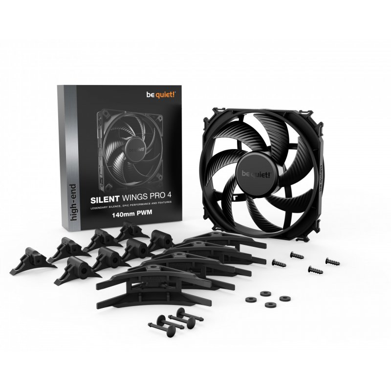 be quiet! SILENT WINGS PRO 4 | 140mm PWM Computer case Fan 14 cm Black 1 pc(s)