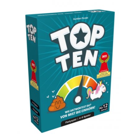 Asmodee Top Ten 30 min Jeu de cartes Mot