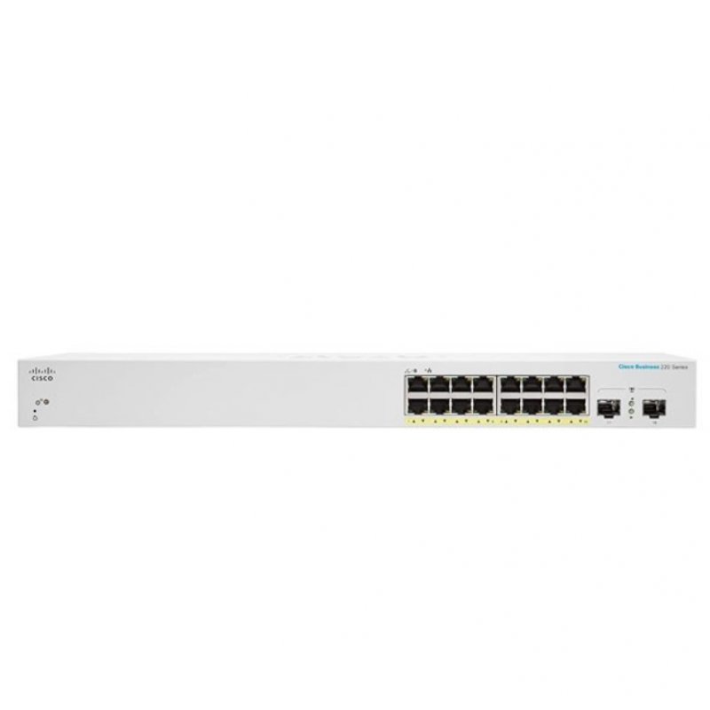 CBS220 SMART 16-PORT GE POE 2X1G SFP