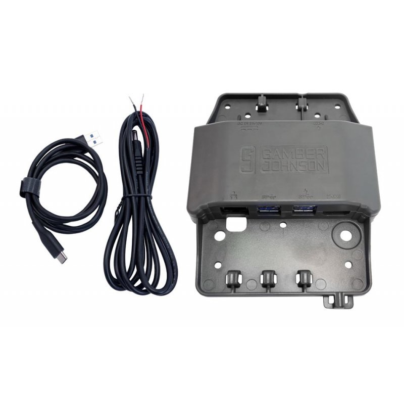 RUGGED USB HUB WITH BARE WIRE CONNECTION AND USB-A DATA CABLE