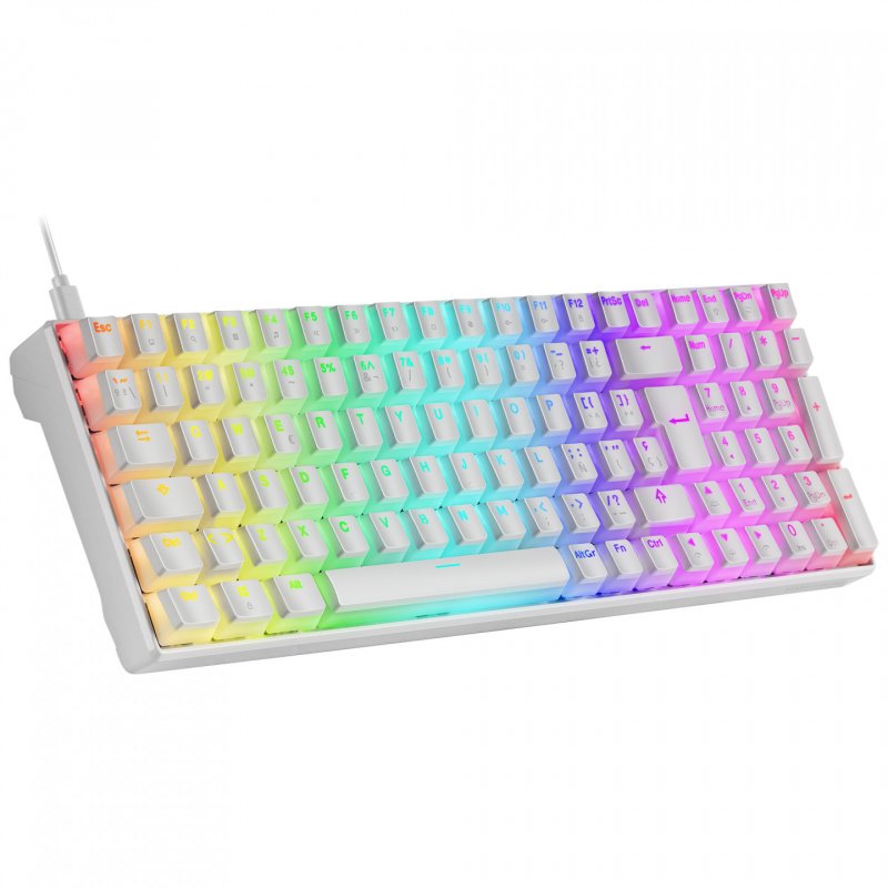 Clavier Gamer mécanique (Outemu Brown Switch) Mars Gaming MKUltra RGB (Blanc)