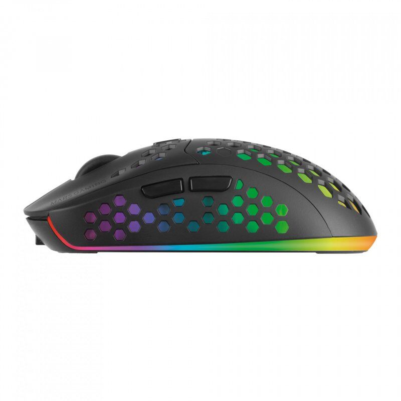 Mars Gaming MMW3, Wireless Gaming Mouse, RGB Flow, Ultralight 79g, 3200DPI, Black