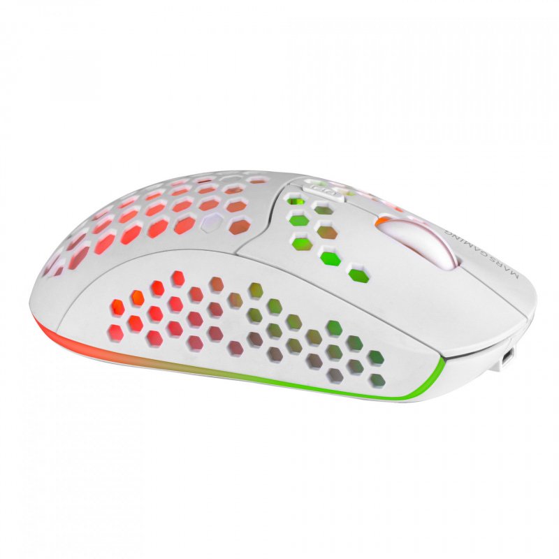 Souris sans fil Gamer Mars Gaming MMW3 RGB (Blanc)