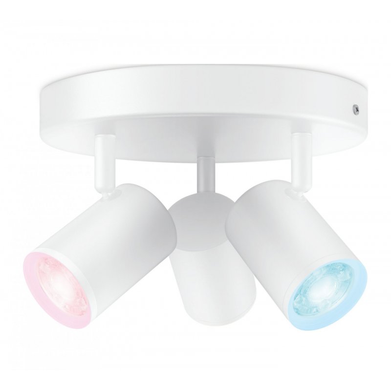 WiZ IMAGEO Deckenleu rund 3er Spot  White&Color
