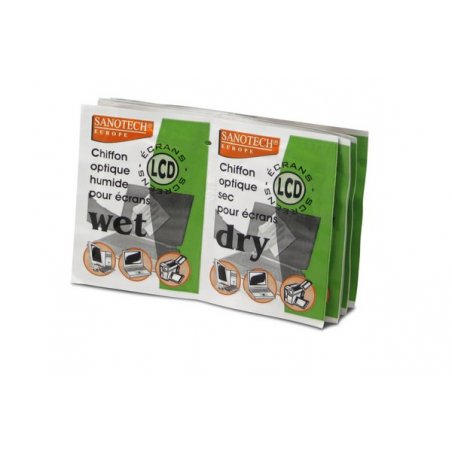 LCD wipes 2 x 12 dry and impregnated