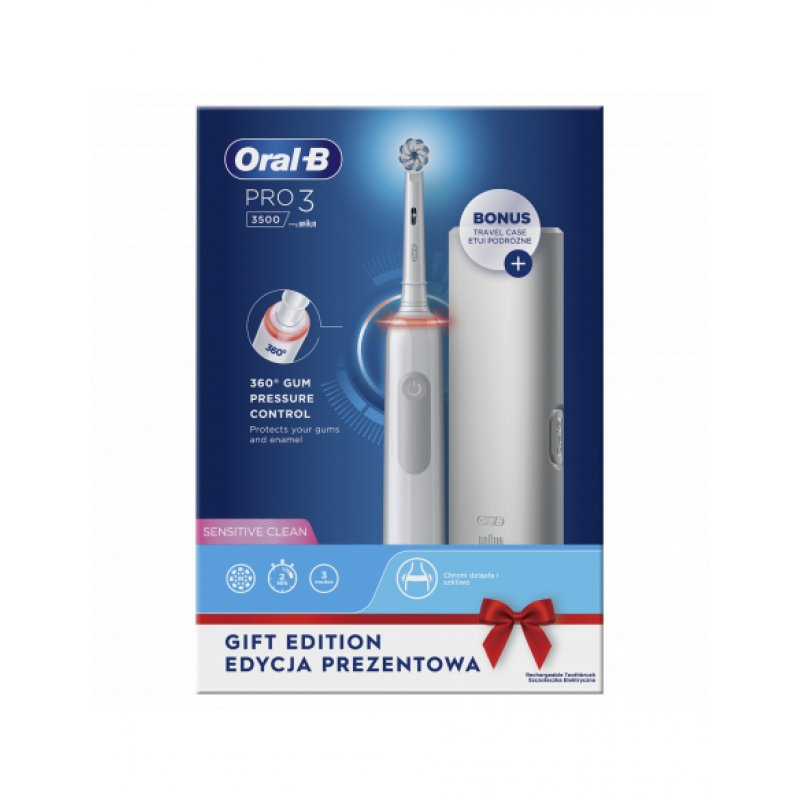 Oral-B Pro 3 3500 Adulte Brosse à dents rotative Blanc