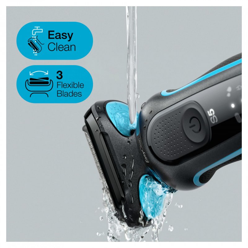 Braun Series 5 51-M1200s Foil shaver Trimmer Black, Blue