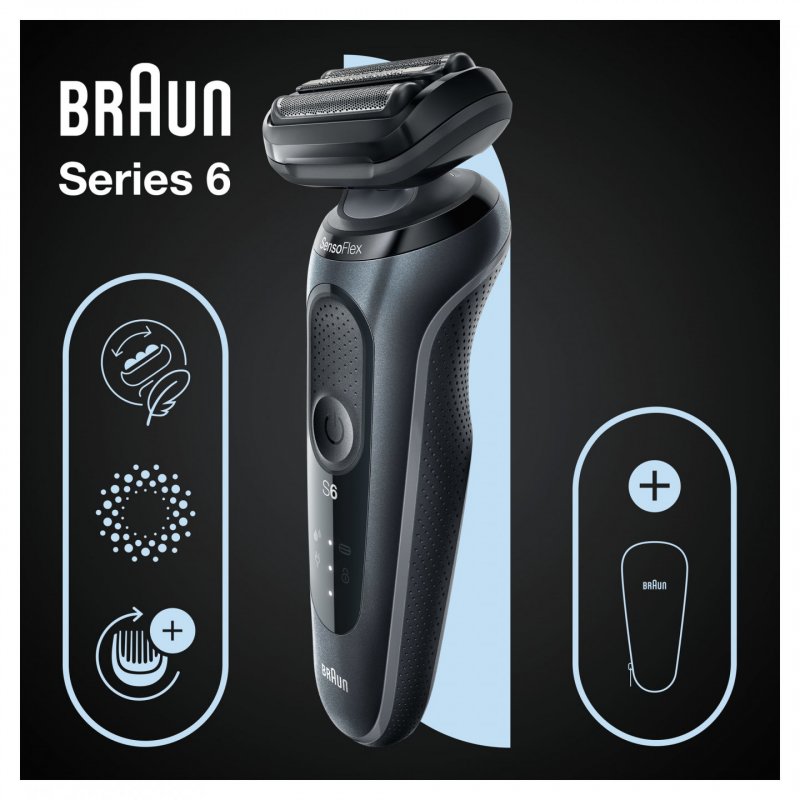 Braun Series 6 61-N1000s Foil shaver Black, Grey