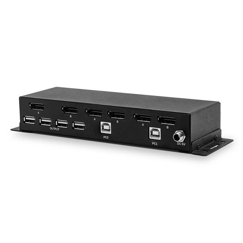 LIN 2P Dual Head DispPort 1.2 KVM Switch  39306