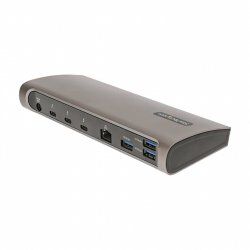StarTech.com TB4CDOCKUE notebook dock/port replicator Wired Thunderbolt 4 Black, Grey
