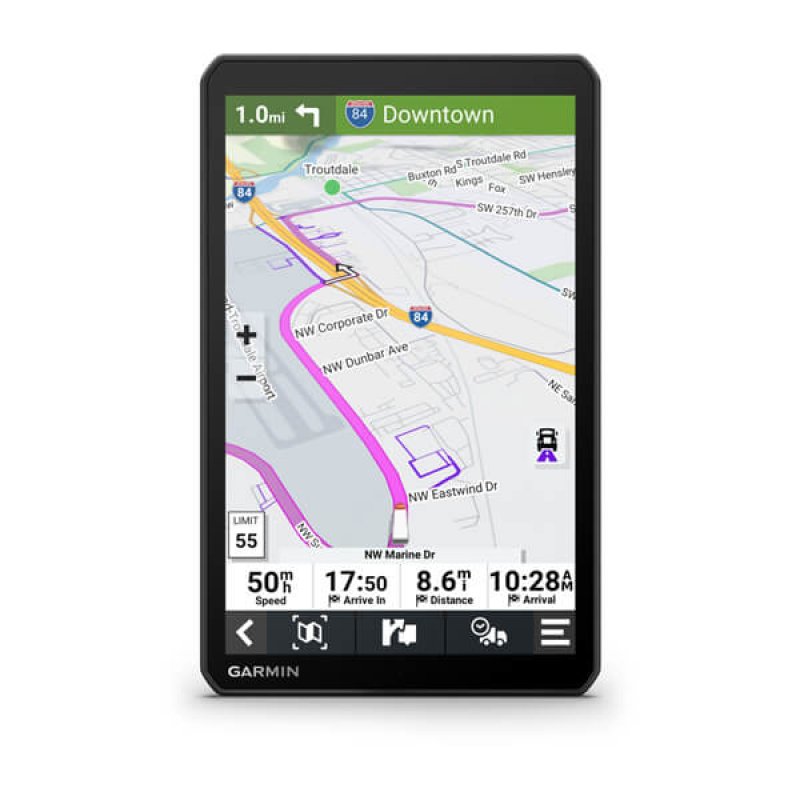 Garmin DEZL LGV810 navigateur Fixé 22,9 cm (9") TFT Écran tactile 405 g Noir