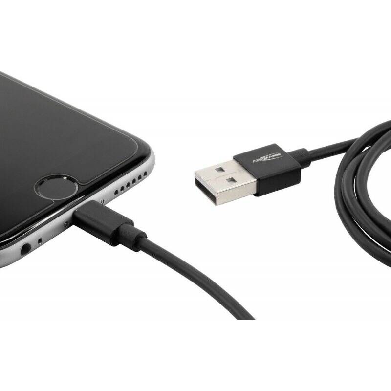 Ansmann 1700-0078 lightning cable 1.2 m Black