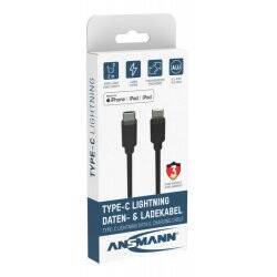 Ansmann 1700-0107 lightning cable 2 m Black