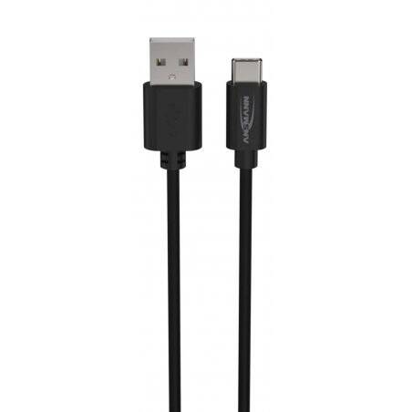 Ansmann 1700-0130 USB cable 1 m USB A USB C Black