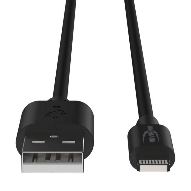 Ansmann 1700-0131 lightning cable 1 m Black