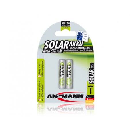 Solar NiMH Akku Micro AAA 550 mAh maxE  2er Blister