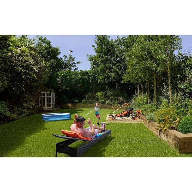 Black & Decker CLMA4825L2-QW tondeuse à gazon Tondeuse à gazon poussée Batterie Noir, Orange