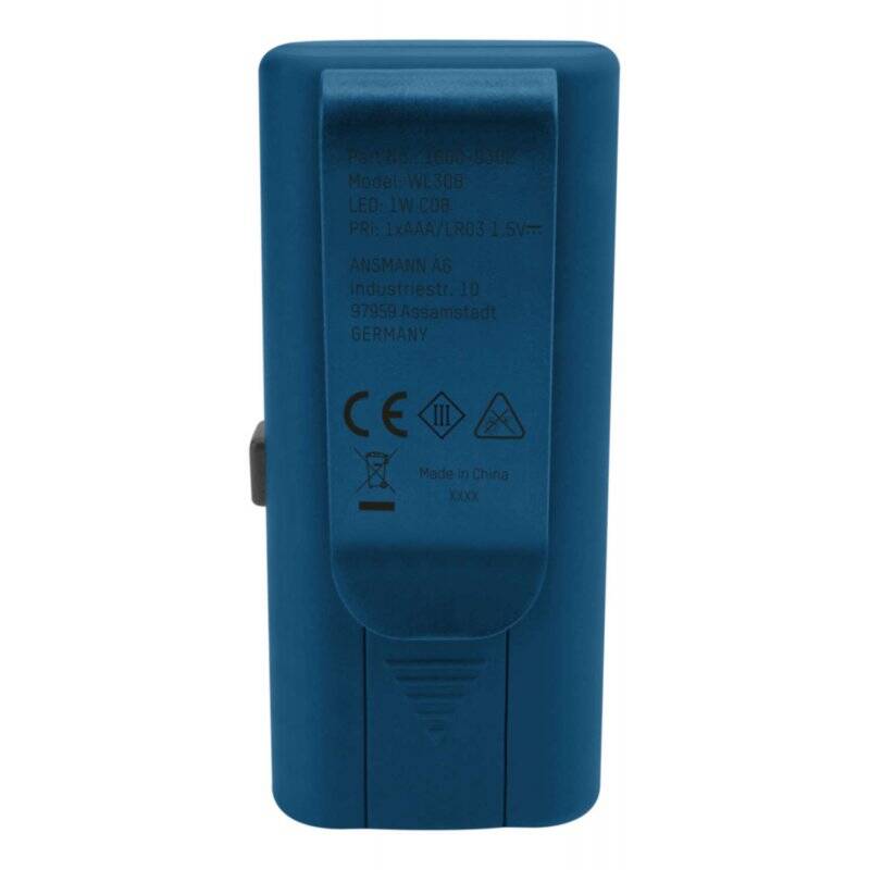 Ansmann WL30B Bleu Lampe-torche à cliper COB LED