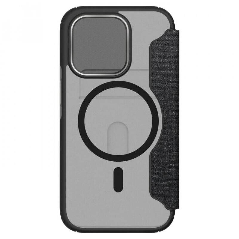 QDOS QD-MS14P33F-KCL mobile phone case 15.5 cm (6.1") Folio Black, Transparent