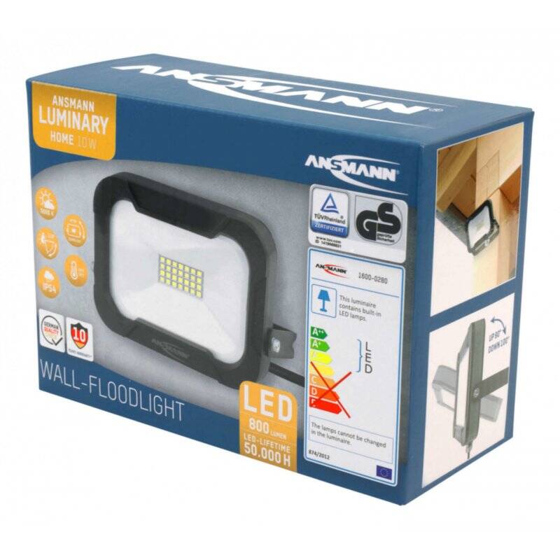 Ansmann WFL800 10 W LED Black