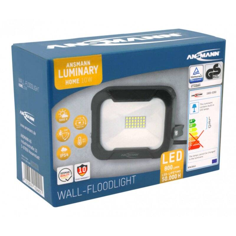 Ansmann WFL800 10 W LED Black