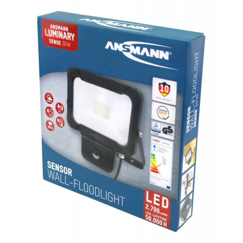 Ansmann WFL2400S 30 W LED Noir F
