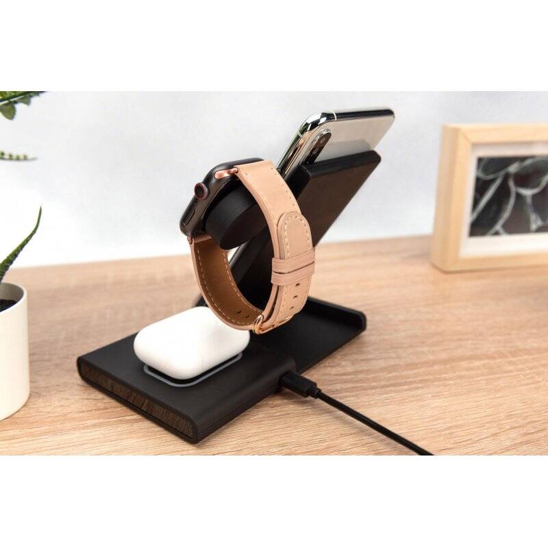 Digitus Station de charge 3-en-1, pliable, sans fil