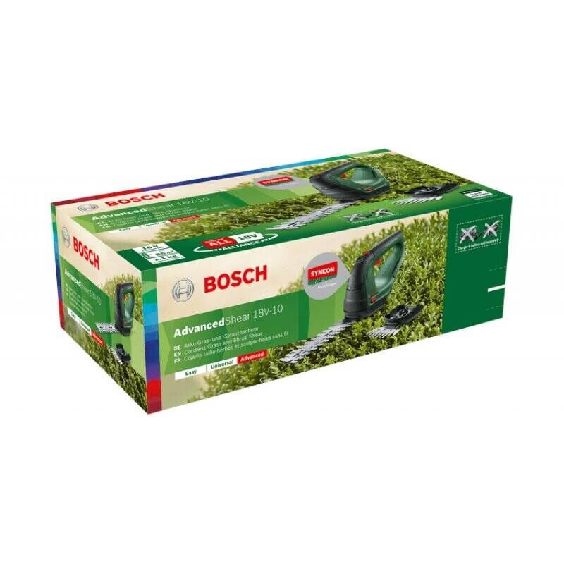 Bosch AdvancedShear 18V-10 cordless grass shear 10 cm Lithium-Ion (Li-Ion) Black, Green