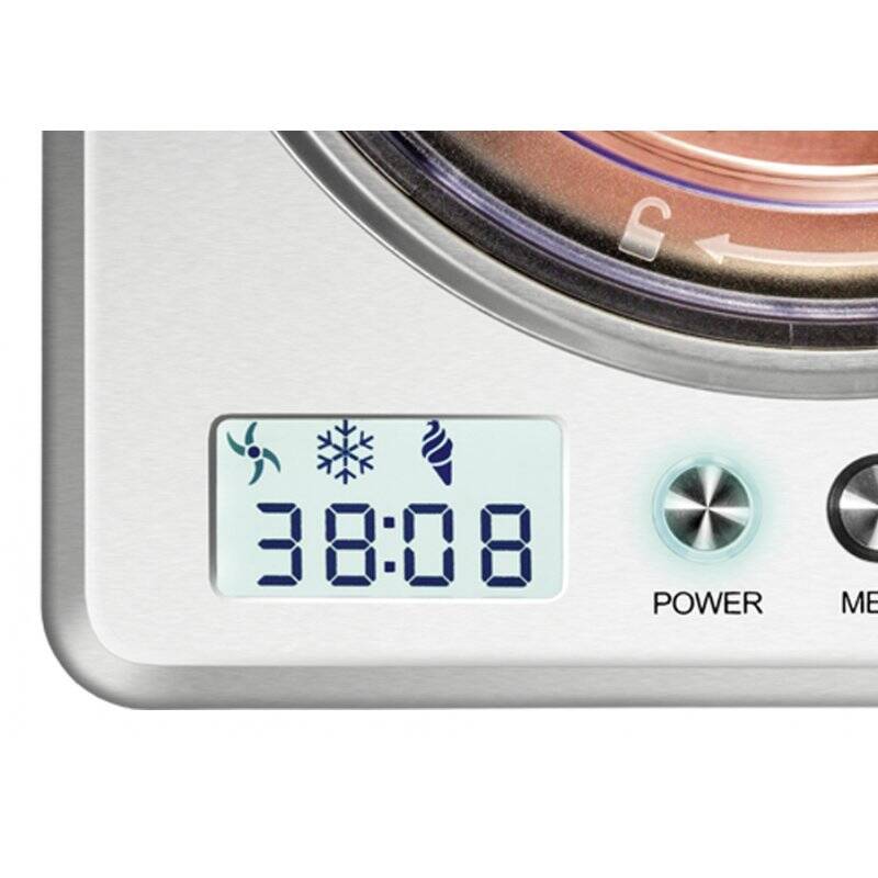 Unold 48872 sorbetière Sorbetière pour glace italienne 2 L 180 W Acier inoxydable