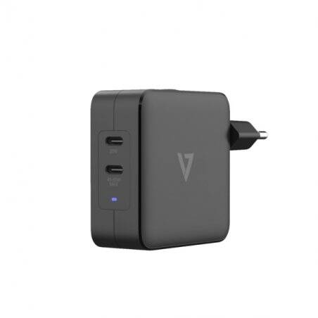 V7 ACUSBC65WGAN chargeur d'appareils mobiles Universel Noir Secteur Intérieure