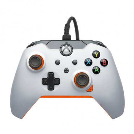 PDP 049-012-WO accessoire de jeux vidéo Orange, Blanc USB Manette de jeu Analogique/Numérique PC, Xbox, Xbox One X, Xb