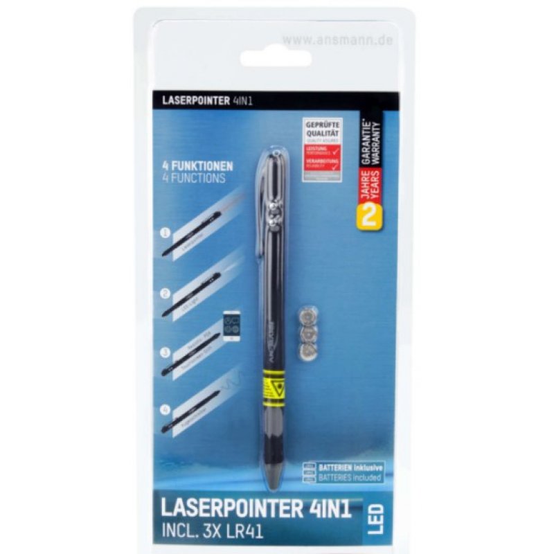 Ansmann 1600-0269 laser pointer 650 nm Black