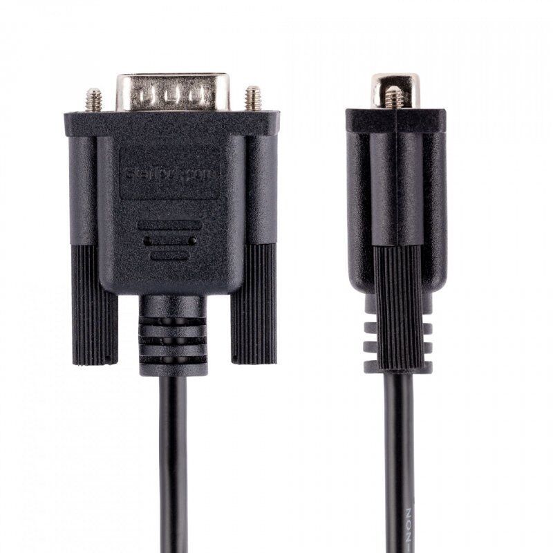 RS232 SERIAL NULL MODEM CABLE - 3M CROSSOVER SERIAL CABLE