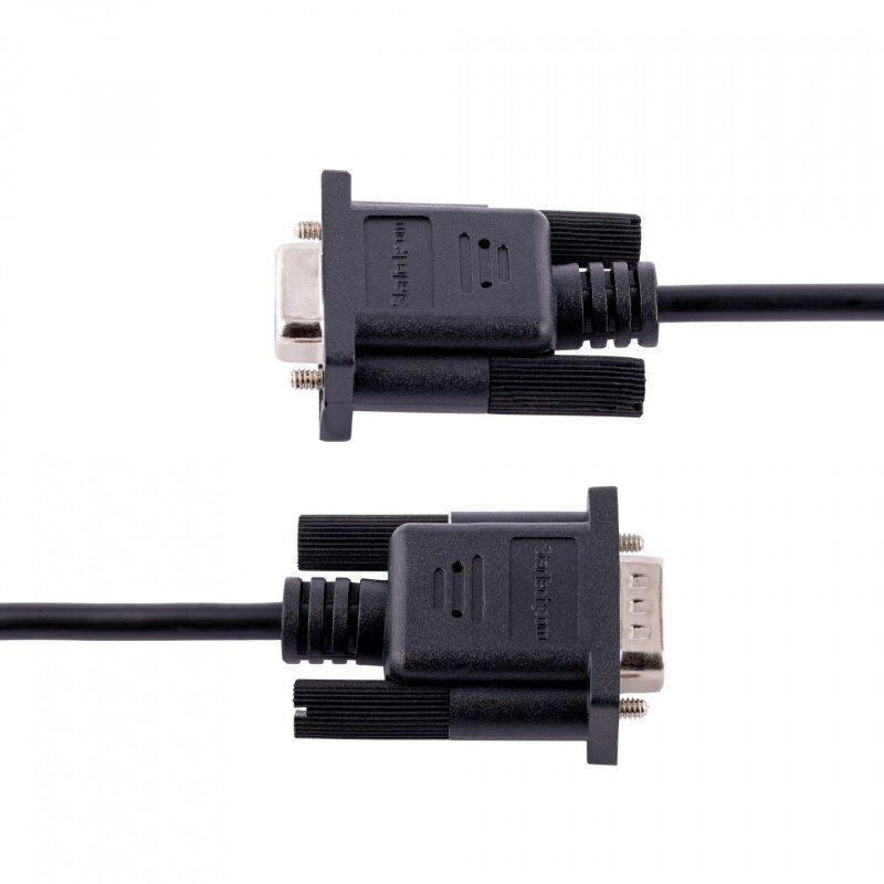 RS232 SERIAL NULL MODEM CABLE - 3M CROSSOVER SERIAL CABLE