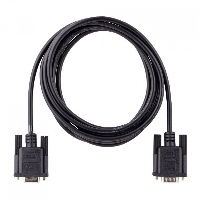 StarTech.com 3m RS232 Serial Null Modem Cable, Crossover Serial Cable w/Al-Mylar Shielding, DB9 Serial COM Port Cable Fe
