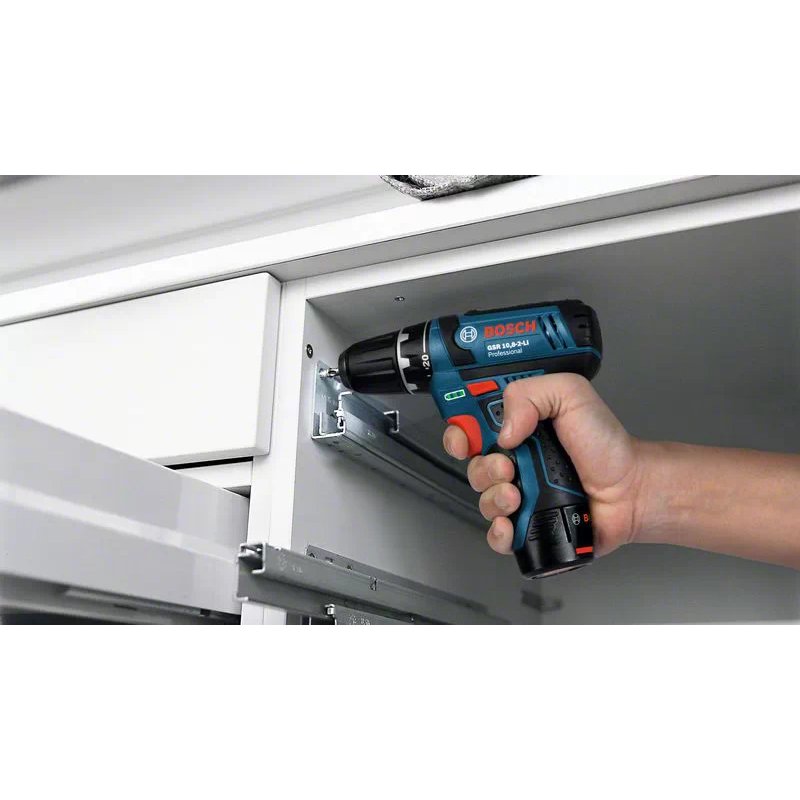 Bosch GSB 12V-15 1300 tr/min Noir, Bleu