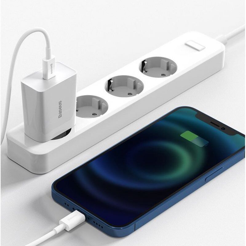Baseus Speed Mini Smartphone White AC Fast charging Indoor