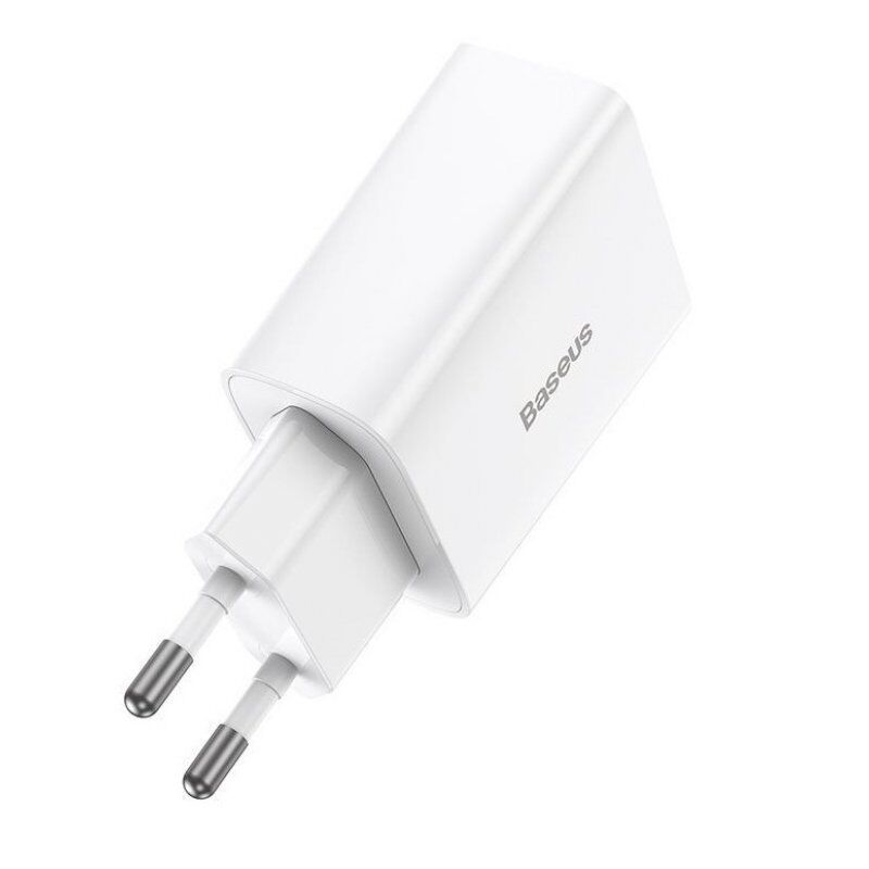 Baseus Travel Charger Speed Mini 1C Quick Charger 20W EU White (CCFS-SN02)