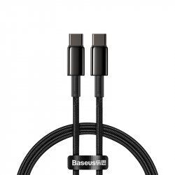 Baseus Type-C - Type-C cable Tungsten Gold Fast charging and data 100W (20V/5A) 1m Black (CATWJ-01)